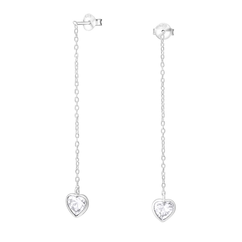 Offer intelligence Pronounce Cercei din argint cu lant si zirconii in forma de inimioara model DiAmanti DIA14825 Offer intelligence Pronounce Cercei din argint cu lant si zirconii in forma de inimioara model DiAmanti DIA14825