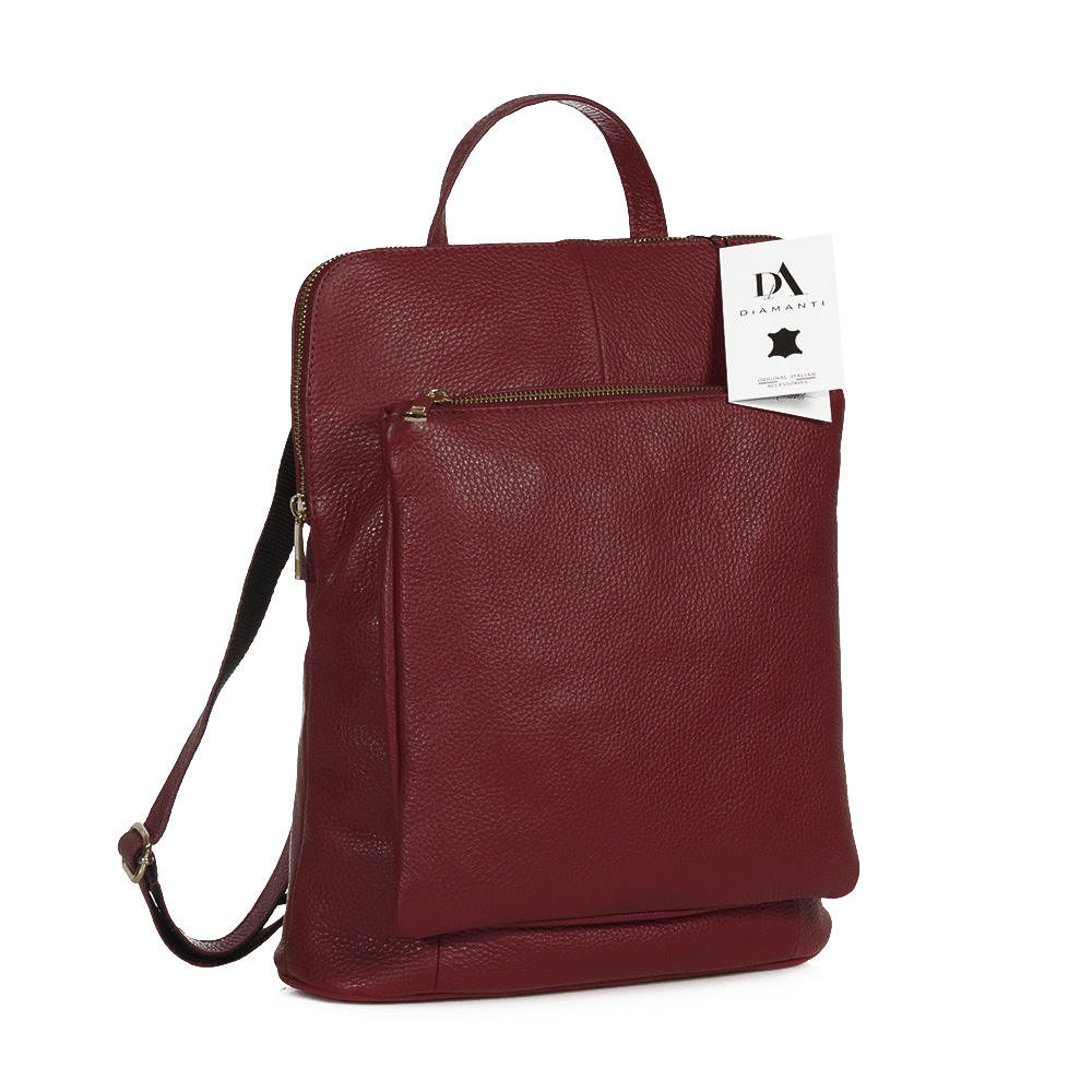 symbol FALSE investment Rucsac din piele naturala, model DiAmanti Ferrara Rosso Scuro - M5220-Rosso Scuro symbol FALSE investment Rucsac din piele naturala, model DiAmanti Ferrara Rosso Scuro - M5220-Rosso Scuro
