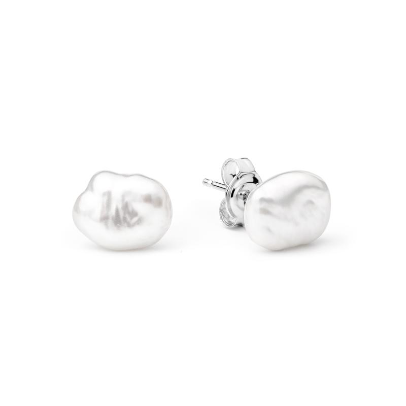 Cercei perle naturale keshi 8 mm si argint DiAmanti EFK08E-G (Argint 925‰ 0,5 g.)