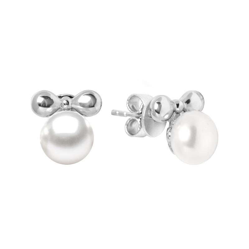 Cercei perle naturale si argint fundita DiAmanti SK18445E-G