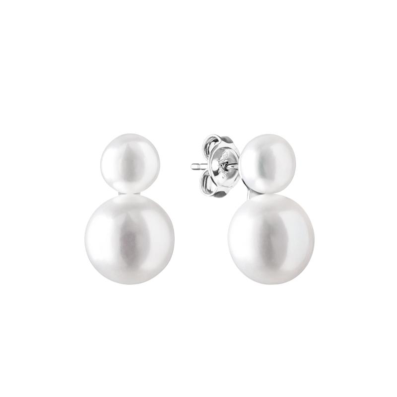 Cercei perle naturale albe din argint DiAmanti MS19404E-G (Argint 925‰ 0,85 g.)