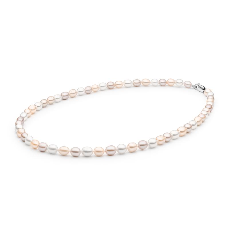 Colier perle naturale multicolore 50 cm si argint DiAmanti FCM375-M-G (Argint 925‰ 1,3 g.)