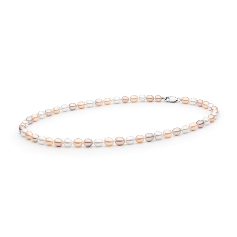 Colier perle naturale multicolore 45 cm si argint DiAmanti FCM375-G