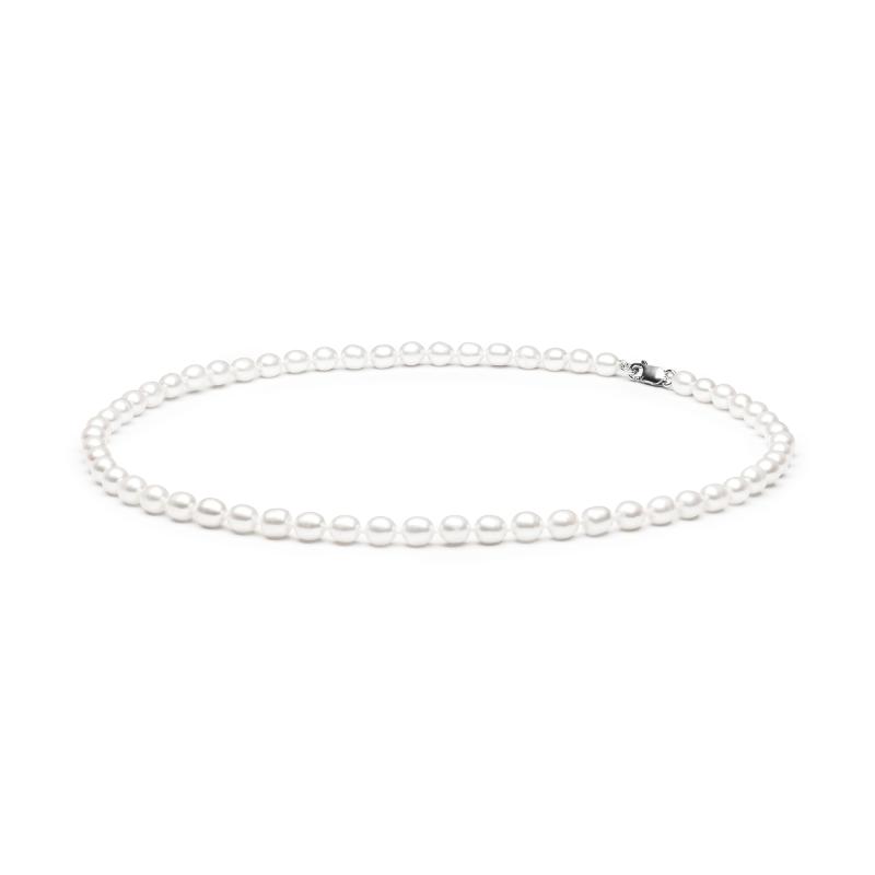 Deception Individuality Advertiser Colier perle naturale albe 40 cm si argint DiAmanti FCW365-C-G - Diamanti.ro