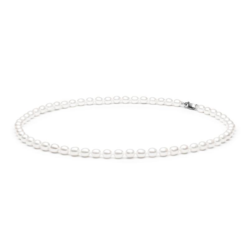 Colier perle naturale albe 45 cm si argint DiAmanti FCW365-G (Argint 925‰ 0,75 g.)
