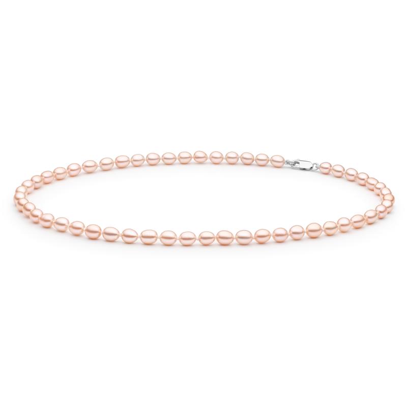 Colier perle naturale roz pudra 45 cm si argint DiAmanti FCL365-G (Argint 925‰ 0,65 g.)