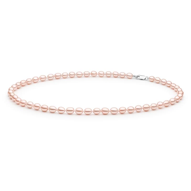 Colier perle naturale roz 45 cm si argint DiAmanti FCL365_L-G (Argint 925‰ 0,65 g.)