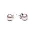Cercei perle naturale roz pudra 8 mm si argint DiAmanti EFB08-L-G (Argint 925‰ 0,5 g.)