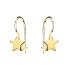 Cercei argint placati cu aur galben cu tortita model stea DiAmanti KS0052JG-DIA (Argint 925‰ 1,6 g.)