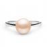 Inel cu perla naturala roz piersica din argint DiAmanti SK21217R-P-G