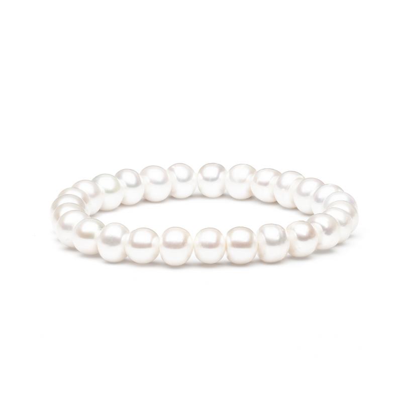 Bratara perle naturale albe DiAmanti FBW39-B-G