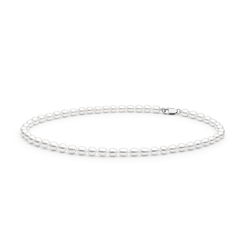 Colier perle naturale albe 45 cm si argint DiAmanti FCW375-G