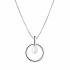 Colier perla naturala alba cu lantisor argint DiAmanti SK20470P-W_Necklace-G (Argint 925‰ 4,45 g.)