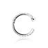 Cercel ear cuff din argint model frunza DiAmanti Z1882UR-DIA (Argint 925‰ 1,8 g.)