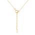 Colier argint placat cu aur galben cu pandantiv minimalist cu pietre DiAmanti Z1451N_G-DIA (Argint 925‰ 2,2 g.)