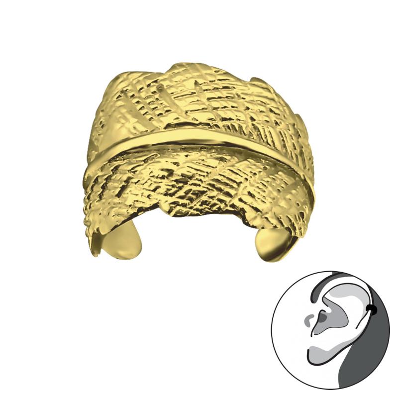 Cercel ear cuff din argint placat cu aur galben frunza DiAmanti DIA28133 (Argint 925‰ 0,6 g.)