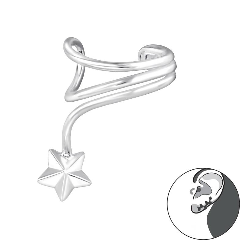 Cercel ear cuff argint cu stea DiAmanti DIA32997 (Argint 925‰ 0,75 g.)