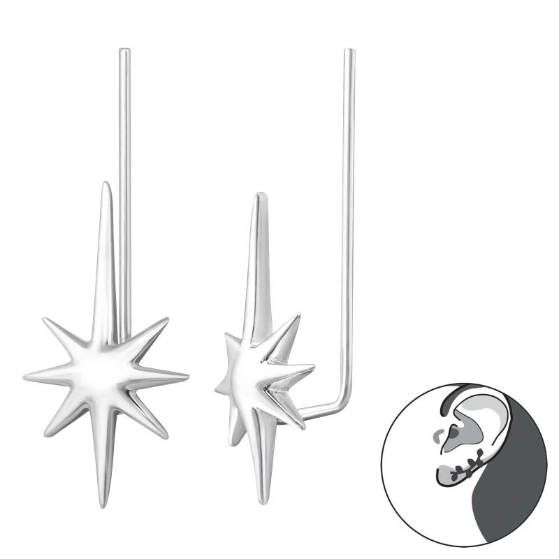 Cercei ear cuffs argint Stele DiAmanti DIA33776
