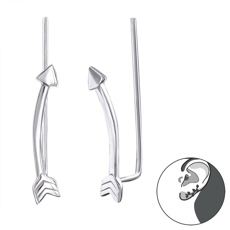 Cercei ear cuffs argint arrow DiAmanti DIA24358 (Argint 925‰ 0,75 g.)
