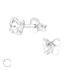 Cercei argint pentru copii cu fluture Swarovski DiAmanti DIA38399-Crystal (Argint 925‰ 0,35 g.)