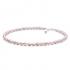 Colier perle naturale roz lavanda 45 cm si argint DiAmanti FCL48-G