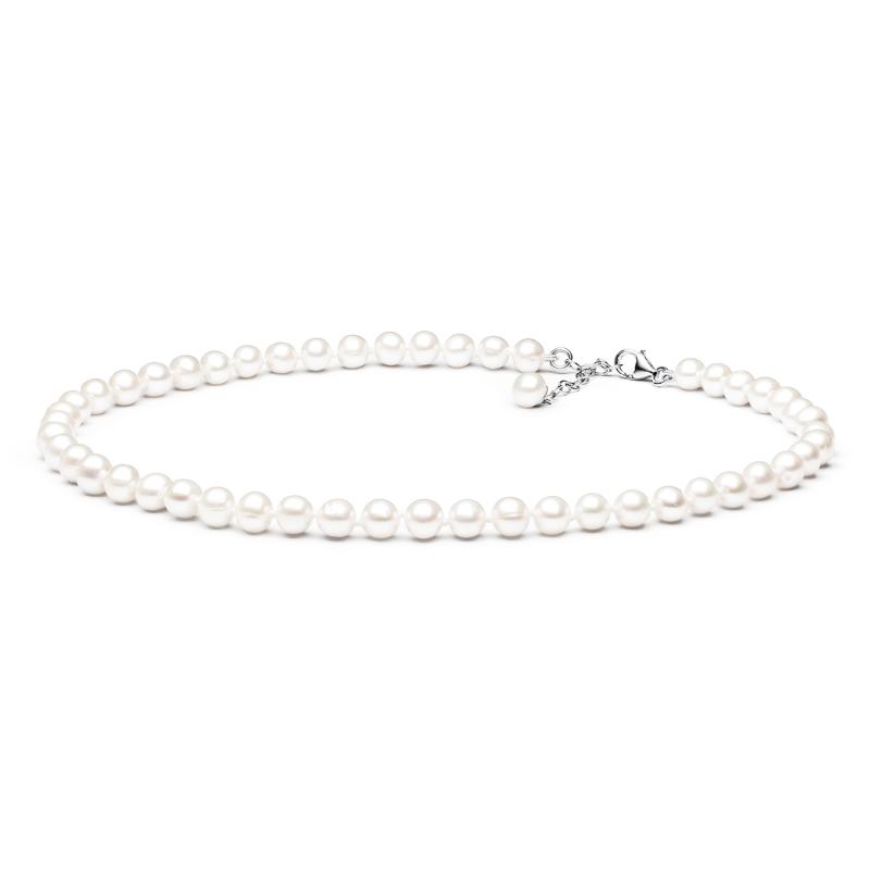 Colier perle naturale albe si argint 40 cm DiAmanti FARW575-C-G (Argint 925‰ 1,2 g.)