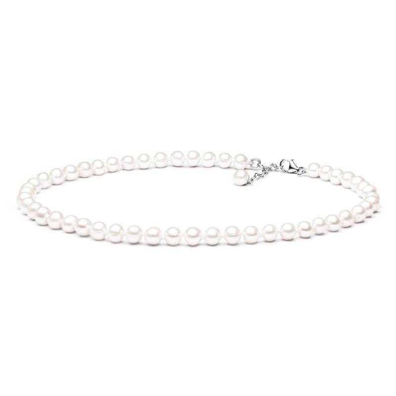 Colier perle naturale albe si argint 40 cm DiAmanti FARW575-C-G (Argint 925‰ 1,3 g.)