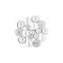 Brosa perle naturale albe de argint cu pietre DiAmanti SK19490BR-W-G (Argint 925‰ 6,55 g.)
