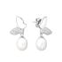 Cercei perle naturale albe de argint cu cristale Fluture DiAmanti SK19372E-W-G (Argint 925‰ 3,35 g.)