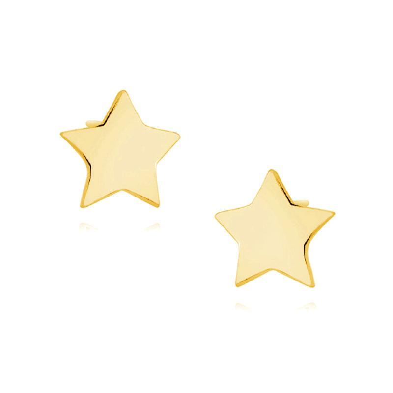 Cercei argint placati cu aur galben stelute DiAmanti Z1540E_G-DIA (Argint 925‰ 1 g.)