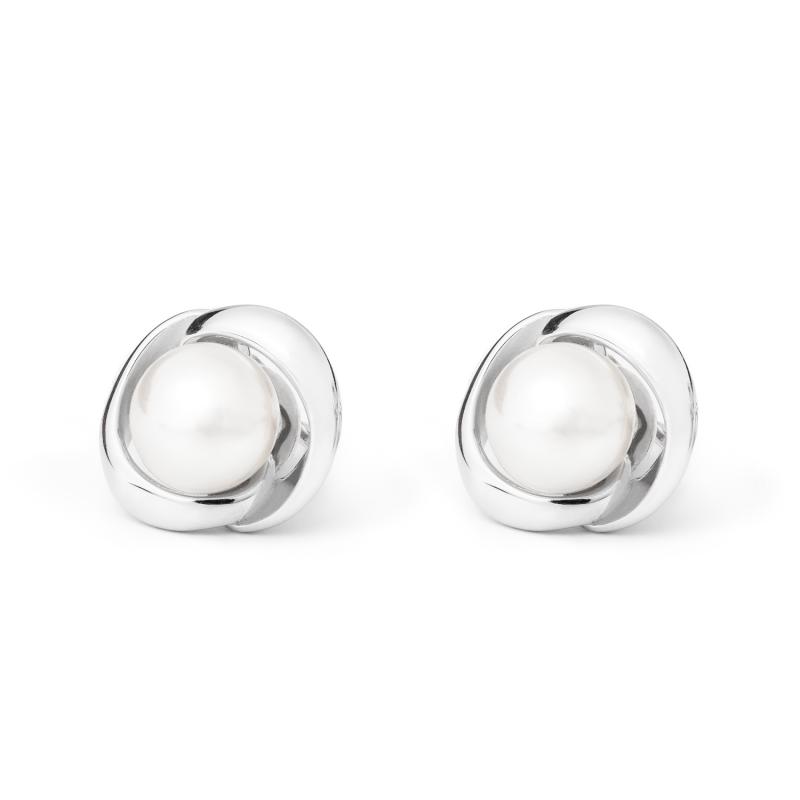 Cercei perle naturale albe si argint DiAmanti SK19371E_W-G (Argint 925‰ 3,5 g.)