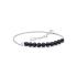 Bratara perle naturale negre din argint cu piatra DiAmanti SK22383B-B-G (Argint 925‰ 1,65 g.)