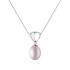 Colier perla naturala roz pudra cu lantisor argint DiAmanti SK22373P_L_Necklace-G (Argint 925‰ 1,8 g.)
