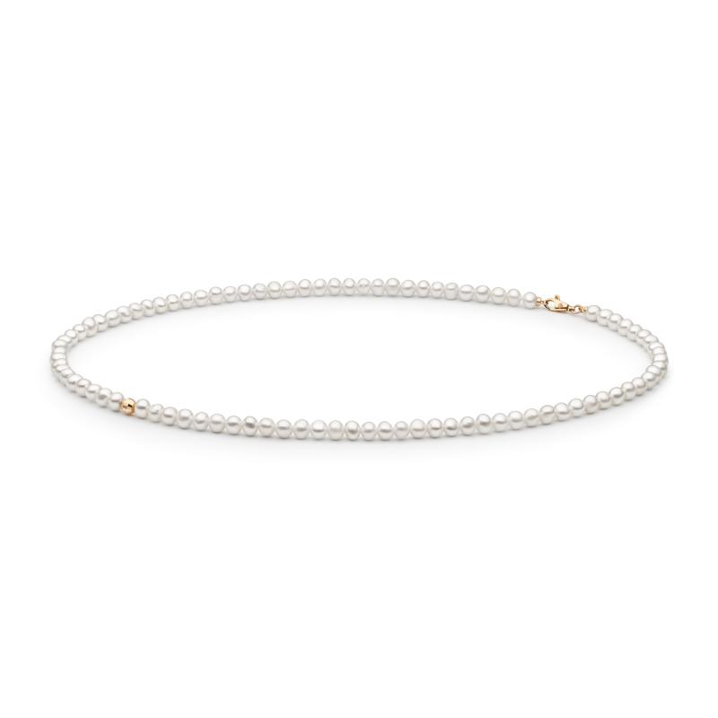 Colier perle naturale si aur roz 14K lungime 40 cm DiAmanti L224-103-G (Aur 585‰ 0,5 g.)
