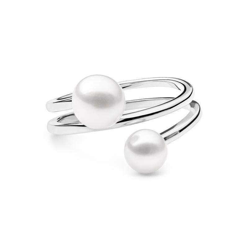 Inel argint cu perle naturale albe DiAmanti SK20473R_W-G (Argint 925‰ 2,45 g.)