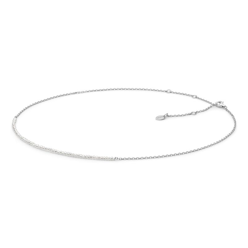 Colier argint cu perle naturale albe DiAmanti SK22505N-G (Argint 925‰ 2,1 g.)
