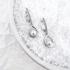 Cercei argint lungi cu perle naturale albe si pietre, cu tortita DiAmanti SK22513EL_W-G (Argint 925‰ 3,65 g.)