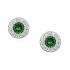 Cercei argint cu piatra verde DiAmanti Z1128E_G-DIA (Argint 925‰ 1,4 g.)