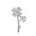 Brosa argint floare cu cristale DiAmanti BRO-002-AS (Argint 925‰ 5,3 g.)