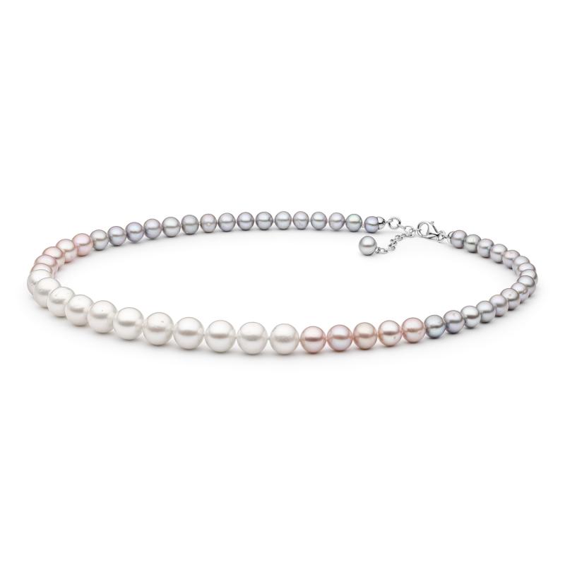 Colier perle naturale multicolore si argint 45 cm DiAmanti 222-64-G (Argint 925‰ 1,35 g.)