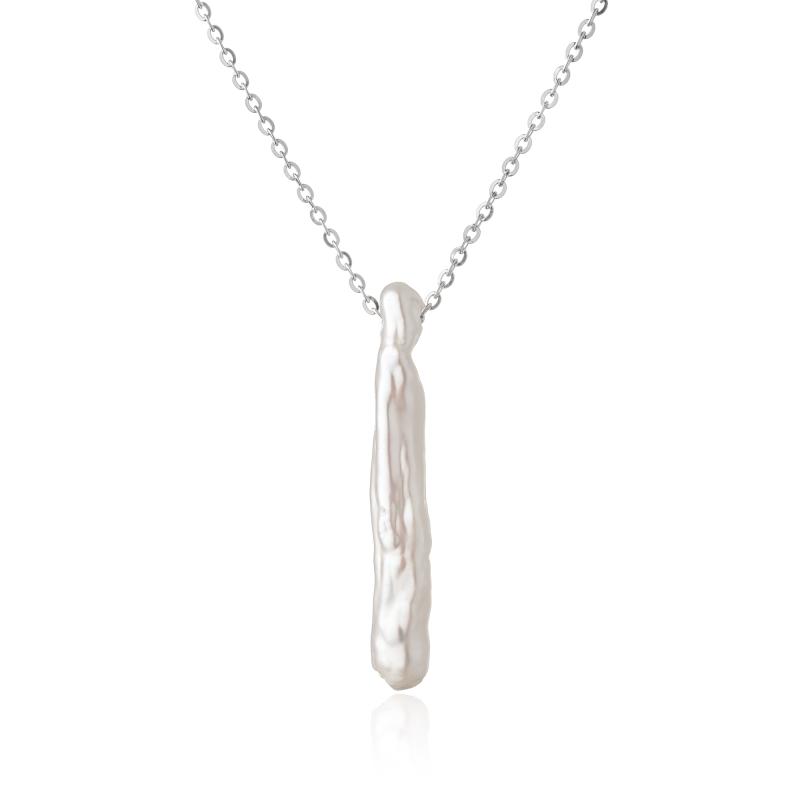 Colier argint cu perla naturala biwa DiAmanti MS22510N-G (Argint 925‰ 1,05 g.)