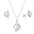 Set argint cercei si lantisor cu perle si pietre DiAmanti SETP0014-AS (Argint 925‰ 5,7 g.)