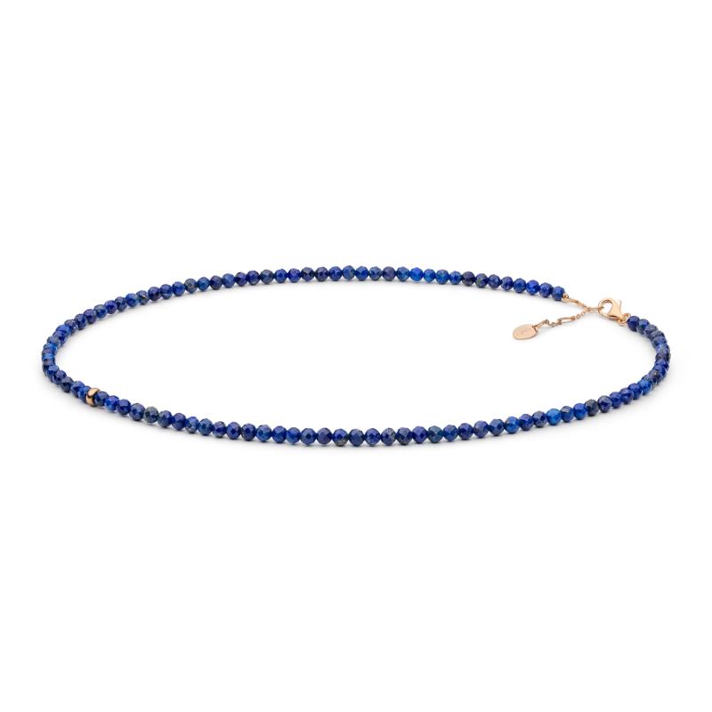Colier lapis lazuli si argint placat cu aur roz DiAmanti 224-92-G (Argint 925‰ 0,74 g.)