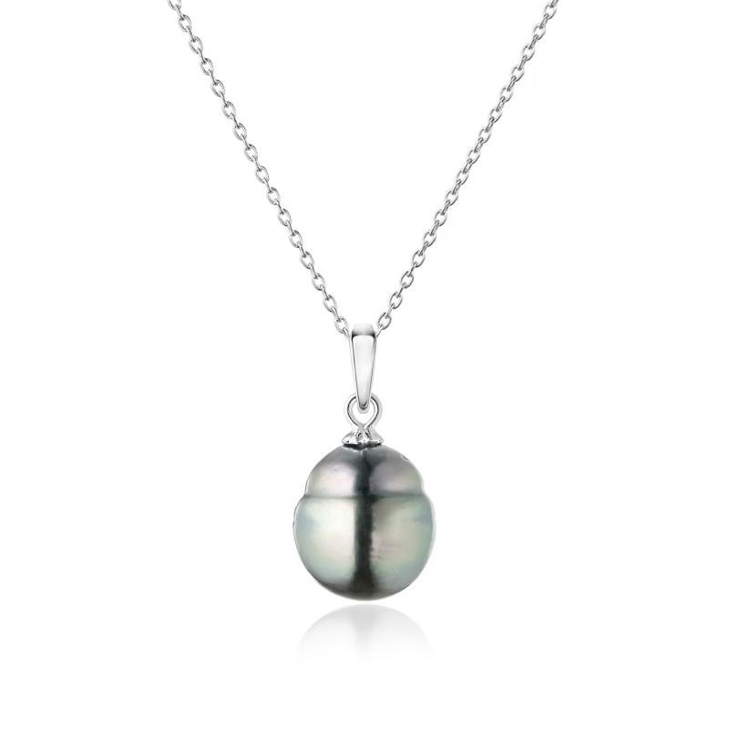 Colier argint cu perla naturala tahitiana DiAmanti PTC09-Necklace-G (Argint 925‰ 1,3 g.)