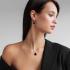 Lantisor argint cu onix negru fatetat DiAmanti SK22536P_Necklace-G (Argint 925‰ 1,35 g.)