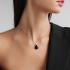 Lantisor argint cu onix negru fatetat DiAmanti SK22536P_Necklace-G (Argint 925‰ 1,3 g.)