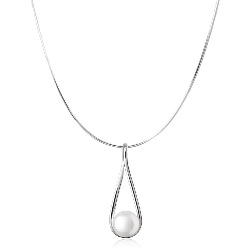 Colier argint cu perla naturala alba DiAmanti SK20222P-W-Necklace-G (Argint 925‰ 5,45 g.)