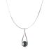 Colier argint cu perla naturala neagra cu reflexii DiAmanti SK20222P-B-Necklace-G (Argint 925‰ 5,45 g.)