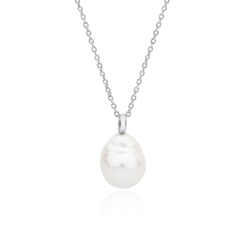 Lantisor argint cu perla naturala alba DiAmanti SK23230N_W-G (Argint 925‰ 2,2 g.)