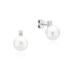 Cercei argint cu perle naturale albe si cristale DiAmanti SK23222E_W-G (Argint 925‰ 1,8 g.)